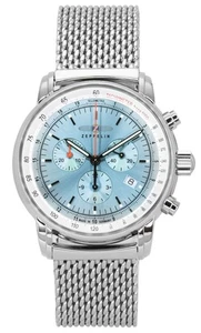 Reloj para hombre Zeppelin LZ14 cronógrafo esfera azul hielo cuarzo 8886M3 - Imagen 1 de 4