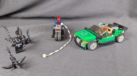 76004 LEGO Complete Marvel Super Heroes Spider-Man Cycle Chase complete retired