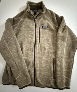 Patagonia Better Sweater 1/4 Zip Pullover Sweatshirt Pale Khaki Mens Large - Picture 1 of 7