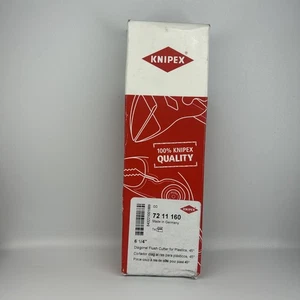 Knipex 6-1/4" Seiten-Bündigschneider für Kunststoffe 45 Grad Winkel 7211160 NEU - Bild 1 von 5