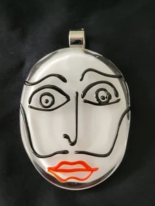 Colgante cara cristal de Murano boceto #2 Vescovo Roberto  - Imagen 1 de 5