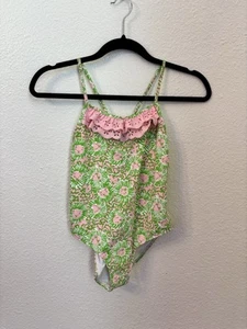 NWOT Lilly Pulitzer sunnyside lion girls bathing suit XL (14) - Picture 1 of 4