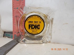 Ashtray from Lamar Trust Co. in Lamar, Missouri - The Bank on the Move! - Picture 1 of 1