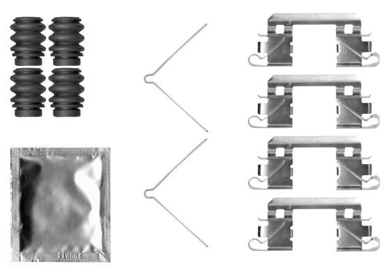 Kit de montaje de pastillas de freno delanteras Mintex para Honda Jazz Foto 1 de 1