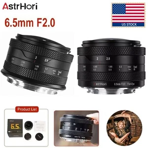 US AstrHori 6.5mm F2.0 Ultra Wide Angle Fisheye lens For Fujifilm X Sony E Mount - Picture 1 of 8