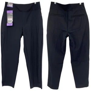 NEW KIRKLAND'S Pull On Ankle Pant Size XS Black Four Way Stretch Zipper Pocket - Picture 1 of 7