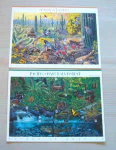 Sc 3293 Sonoran Desert & 3378 Pacific Coast rain Forest Lot / 2 Mint Sheets - Bild 1 von 2