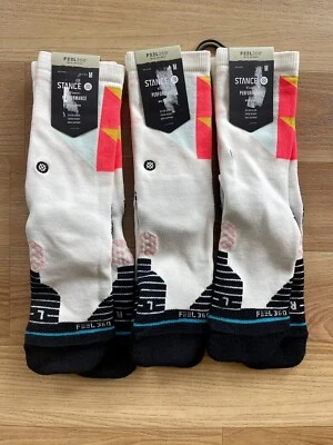 Lot Of 3 Stance Montalvo Mid Socks Women’s Performance M 8-10.5 - Image 1 of 3