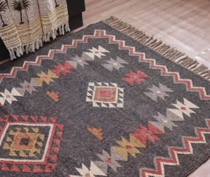Rug Turkish Southwestern Kilim Living Room Rug Vintage Area Navajo Tribal Carpet - Picture 1 of 5