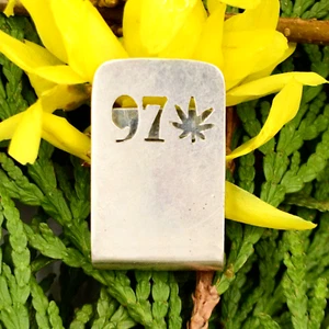 Sterling Silver 925 Designer ACJ Unique Marijuana/Weed Mini Money Clip/Wallet - Picture 1 of 3