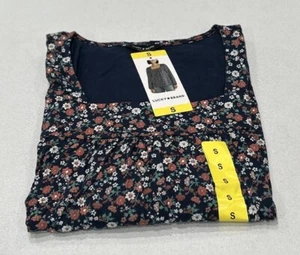 Lucky Brand Women's Square Neck Top, Navy/Red/White, Size S - Picture 1 of 5