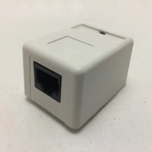 CLIPSAL SMRJ88A5/1 CAT-5 568A SINGLE SURFACE MOUNT BLOCK RJ45 Connector 1-Port - Picture 1 of 2