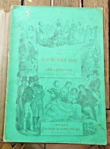 CURIOSA/LES LORETTES/ALBUMS POUR RIRE/N°3/TALIN ET DAMOURETTE/1854/RARISSIME - Imagen 1 de 9
