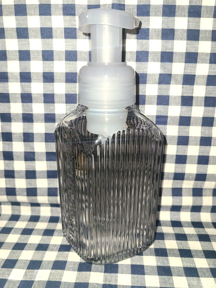 TODO NUEVO Dispensador de Jabón Espumoso Líneas Verticales Gris Baño y Cuerpo Funciona ¡ENVÍO GRATUITO! Foto 1 de 1