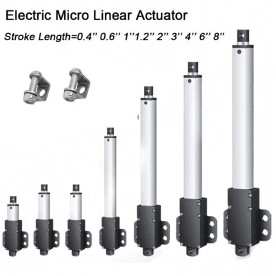 12V Electric Mini Linear Actuator Motor 0.4 in-8 in for Window Opener Robotics - Image 1 of 4
