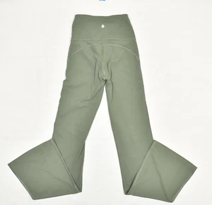 Lululemon Women's Legging Flare Pull On Solid Stretch Polyester Green Size 4 - Picture 1 of 8