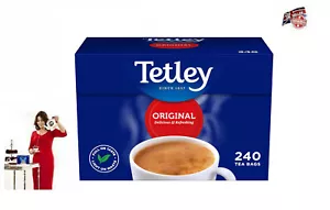 Tetley One Cup Teebeutel 240 Beutel Großpackung Tasse Tasse Englisch Brakefast Catering Bag UK - Bild 1 von 2