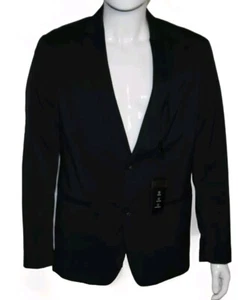Alfatech by Alfani Herren Schwarz Anzug Jacke Blazer Stretch Reißverschluss Links Brust Medium - Bild 1 von 12