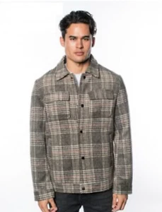 V. I. P. Collection mens wool blend plaid jacket size small NWT - Picture 1 of 6