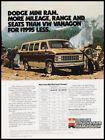 1981 Dodge Mini Ram print ad - van mountains camping gear