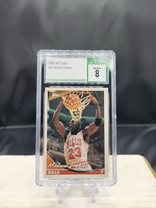1993 TOPPS #23 MICHAEL JORDAN CSG 8 BULLS WIZARDS HOF WHITE SOX - Picture 1 of 2