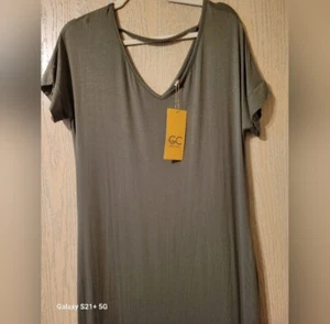 Womens Short Sleeve Maxi Dress - Picture 1 of 7