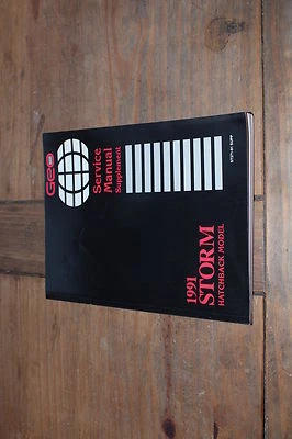 Geo Storm Hatchback Modelo 1991 Suplemento GM Shop Manual de Servicio Foto 1 de 4