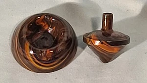 ANDY DAVIS, Glaskunst Kreisel & Sockel, Dave's Fall Classics Run (?), #059B - Bild 1 von 5