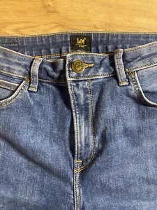 Lee Jeans 30/33 Schlaghose Hippie Sommer Blau Designer Damen M Dehnbar - Bild 1 von 10