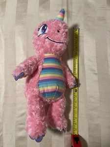 Dinosaurio rosa unicornio perfumado raro construir un oso con sonido de trabajo - Imagen 1 de 4