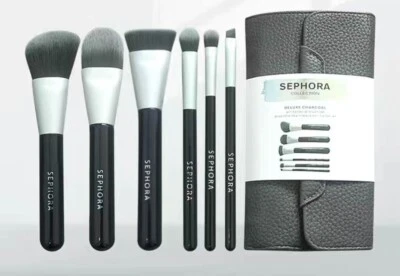 Juego de cepillos antibacterianos de carbón SEPHORA Deluxe - Precio de venta sugerido por el fabricante $62 oferta de belleza Foto 1 de 4