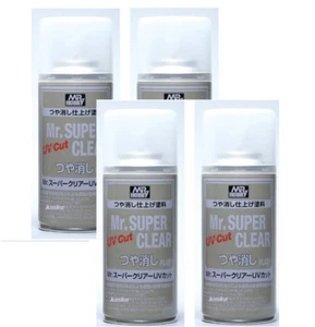 4x  Mr.Hobby B 523 Mr.Superclear UVCutFlat Lichtechtspray 680ml - Bild 1 von 3