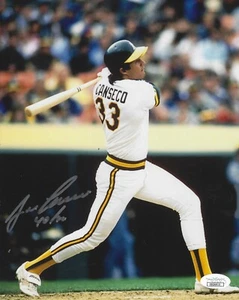 Signed 8x10 JOSE CANSECO "40/40" Oakland A's photo - JSA COA - Picture 1 of 1