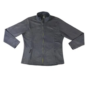 Vintage C9 Champion Fleece Jacket Grey Full Zip Unisex Size L Warm Activewear - Picture 1 of 4