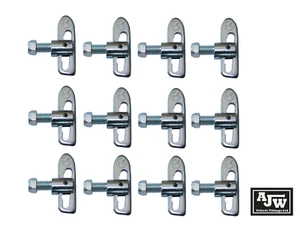 12 X Sujetador de bloqueo de caída M12 x 25 mm chapado en zinc cajas para caballos remolque camión puerta trasera - Imagen 1 de 7