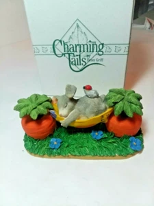 Charming Tails "MID DAY SNOOZE"  DEAN GRIFF IN ORIGINAL BOX FOAM VINTAGE DV26 - Picture 1 of 4