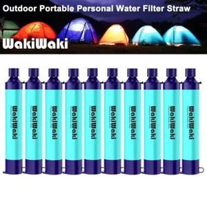 Personal Water Filter Straws Outdoor Emergency Portable Water Filtration 1-10Pcs - Picture 1 of 17