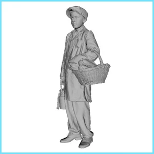 1/35 WW2 Young Civilian Boy Resin Model Figure | WWII Military Diorama Kit - Bild 1 von 1