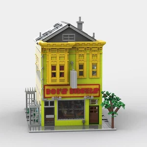 4699 PCS MOC Bob's Burgers Happy Burger Shop Building Blocks Architecture Model - Picture 1 of 5