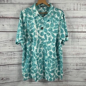 Neu mit Etikett Bad Birdie Poloshirt Herren 2XL Aqua Performance Golf hat leichte Flecken C67 - Bild 1 von 13