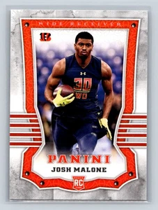 Panini #197 2017 Josh Malone Cincinnati Bengals novato - Imagen 1 de 2