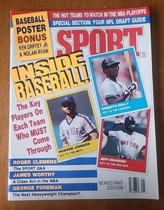 Sport Magazin Mai 1991 Inside Baseball Ken Griffey Jr Poster Ausgabe Zeitungskiosk  - Bild 1 von 11