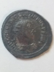Moneda romana de Diocleciano, antiguo billón antoniniano con Júpiter, globo, 284-305 - Imagen 1 de 9