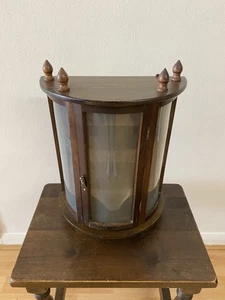 Amazing Vintage Retro Half Moon 3 Tier Curio Cabinet Showcase Display Stand - Picture 1 of 24