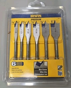 Irwin Speedbor 6 Piece 3/8-Inch to 1-Inch Woodboring Spade Drill Bit - Picture 1 of 2