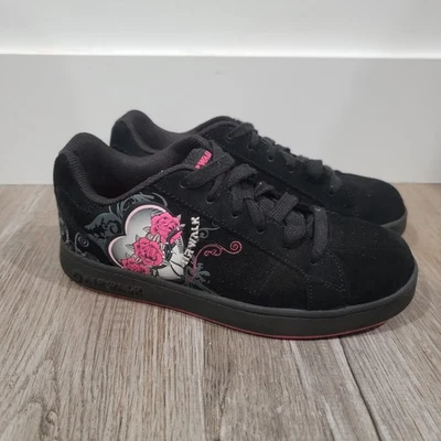 Y2K Airwalk Karma Skater Shoes Womens Size 8 Black Pink Punk Emo Whimsigoth - Image 1 of 4