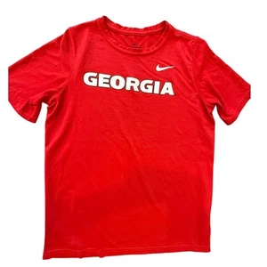 NIKE Georgia University  Shirt Tee T-shirt Youth size XL Gameday Fanwear Dri-fit - Picture 1 of 6