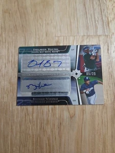 2004 Upper Deck Ultimate DELMON YOUNG RICKIE WEEKS Dual Autograph /25 Auto SP - Picture 1 of 10