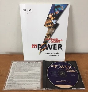 Vintage 1999 mPower 3.0 Multimedia Windows Mac Software v3 CD Disk w Manual - Picture 1 of 10
