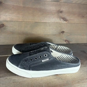 taos ez soul womens size 11 shoes gray canvas slip on comfort walking sneakers - Picture 1 of 8